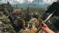 A ledge overlooking the Monastery in Dying Light: The Beast Safe Haven (Image via SK Gaming || Techland)